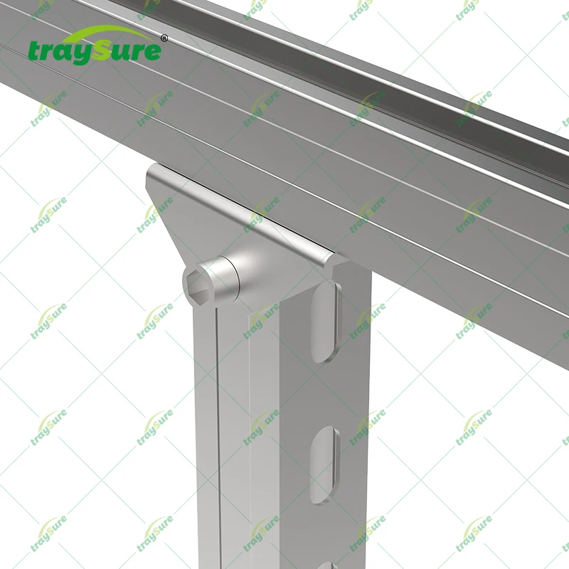 TRAYSURE Rooftop Solar Mounting System Customized Wire Mesh Cable Tray C Channel Roof Walkway Solar Mounting System