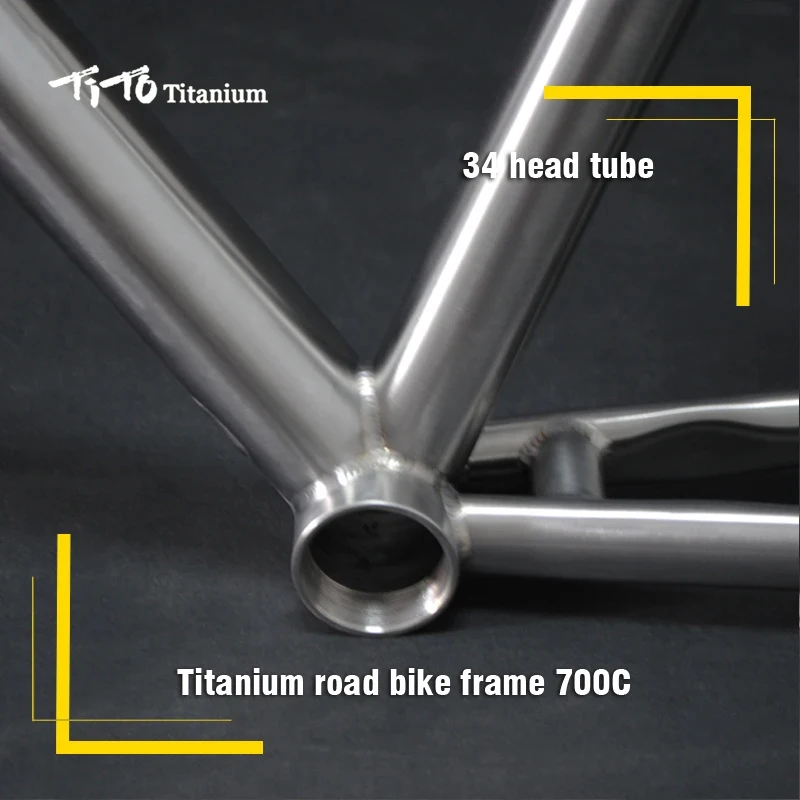 TITO manufacturer titanium alloy head tube 142-12 barrel shaft hidden disc brake mountain bike frame