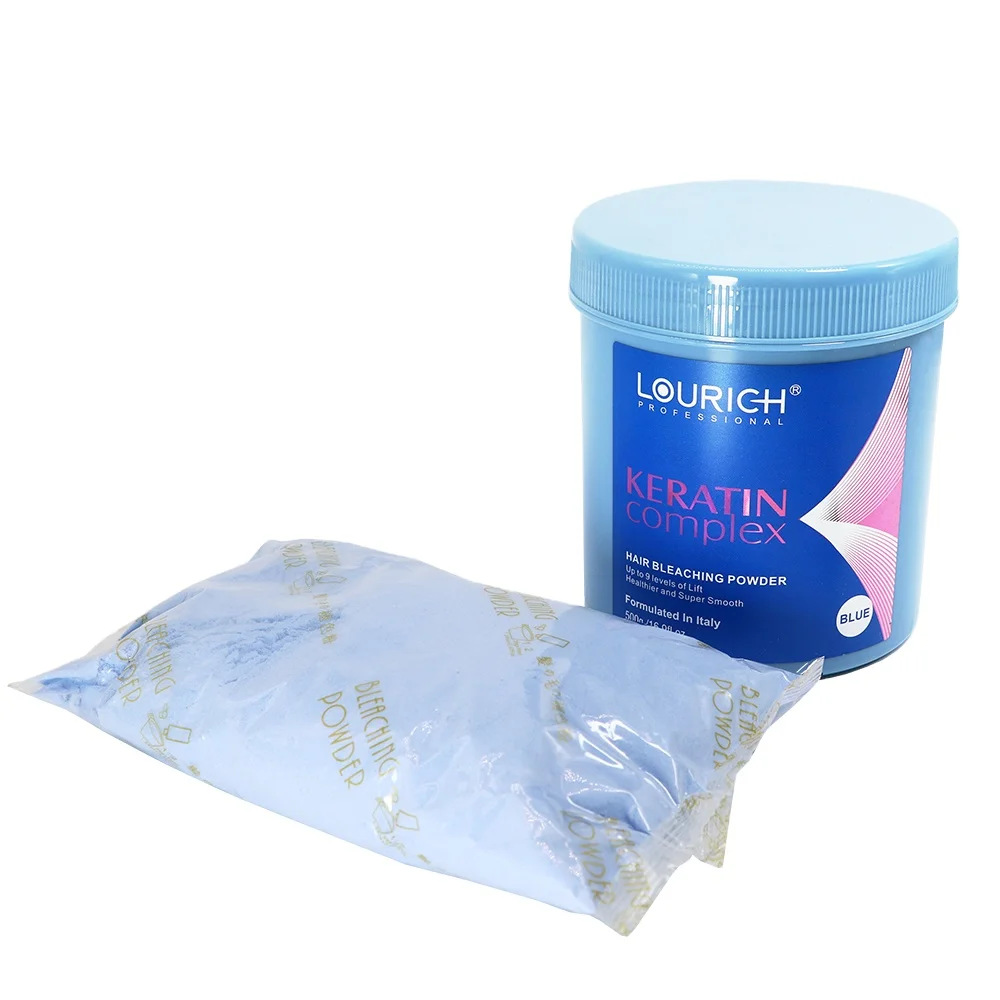 Private Label ODM OEM Hair Bleaching Powder 7-7.5 9 Levels Lift Ammonia Free For Blonde Hair Keratin