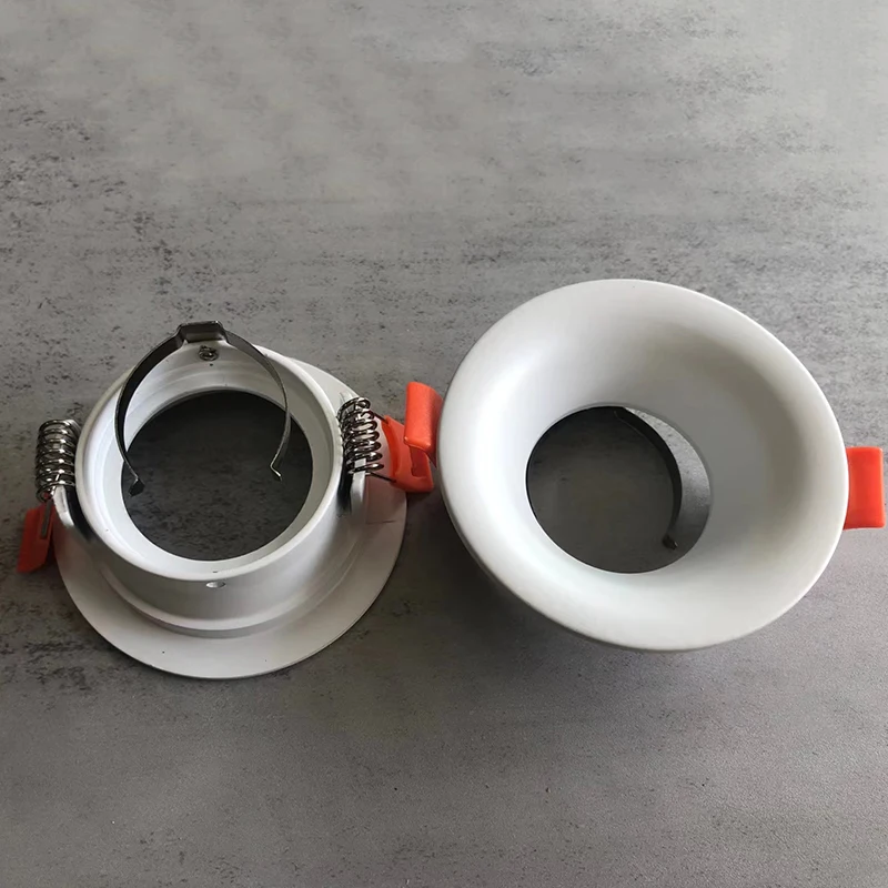 Adjustable LED Down Light Housing Black White MR16 GU10 Recessed Ceiling Light Fitting Spotlight Fixture Downlight Frame