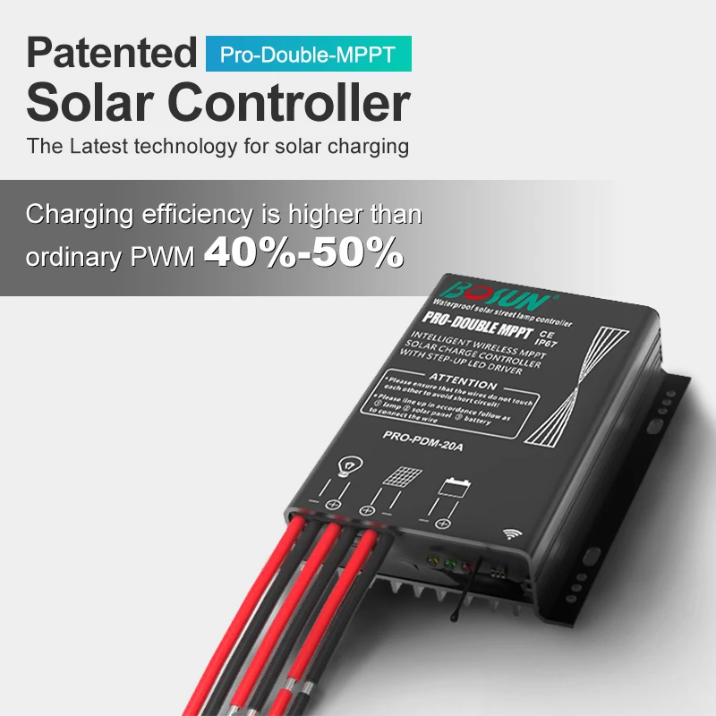 LAP IP65 Waterproof ABS Plastic 18W 22W 26W Solar Street Lamp Outdoor Solar LED Street Lights