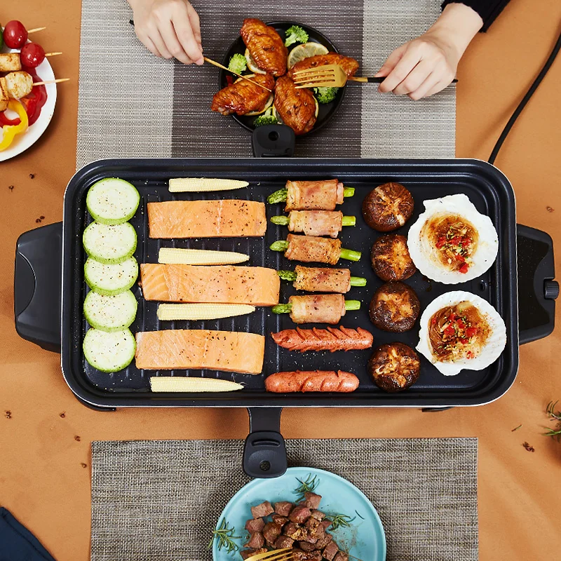 Golden supplier dismountable oil collector black multifunctional optional  accessory smokeless electric grill