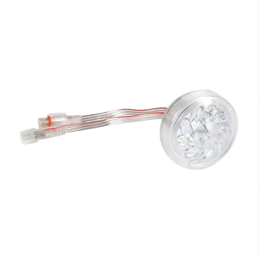 Amusement rides led pixel light 35mm 9led full color waterproof rgb funfair lamp