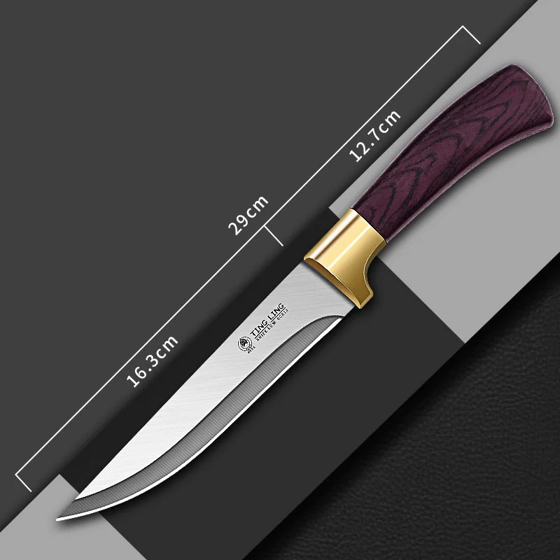 Stainless steel boning knife special cutting tool for killing pigs Commercial razor skin curved blade sharp knife