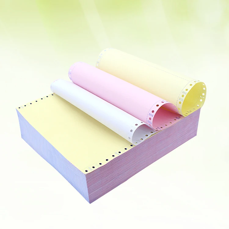 
Wholesale Price Payslip ncr atm computer form pin mailer printer roll carbonless paper 