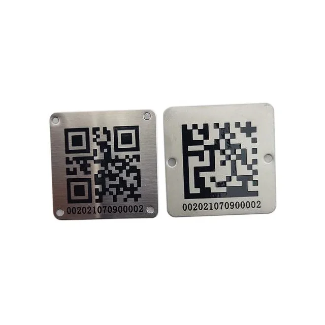 Настенная табличка из нержавеющей стали с логотипом и QR-кодом лазерная гравировка печать металлическая