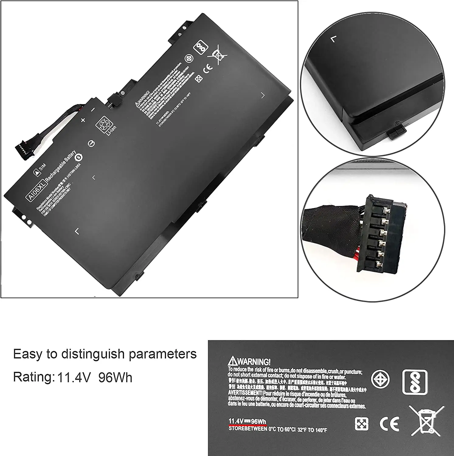 Rechargeable AI06XL original laptop battery for HP ZBook 17 G3 series HSTNN-C86C HSTNN-LB6X Laptop battery