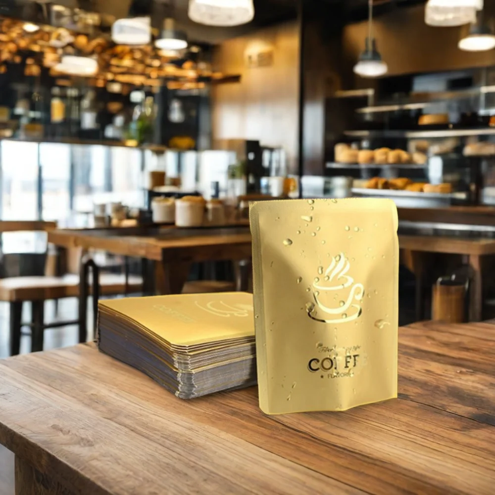 AT PACK Eco-Friendly Drip Coffee Bags Moisture-Proof Flat Coffee Bags with Drip Coffee Filter And Paper Box