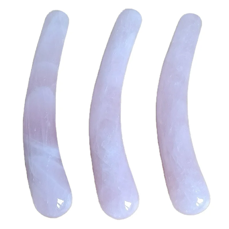 Wholesale Yoni Healing Spiritual Crystal Wand Vibrator Sex Toy Natural Stone Rose Crystal Massage Wand