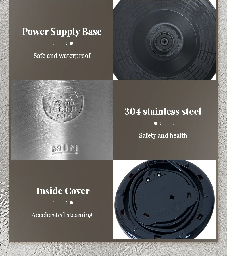 New Design Adjustable Temperature Electric Kettle Small Electric Kettle Serviceable 1.7L Cheap Price Electric Kettle