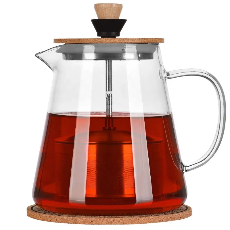 Factory Wholesale High-quality Glass Teapot Stove Safe Glass Kettle for Boiling Tea