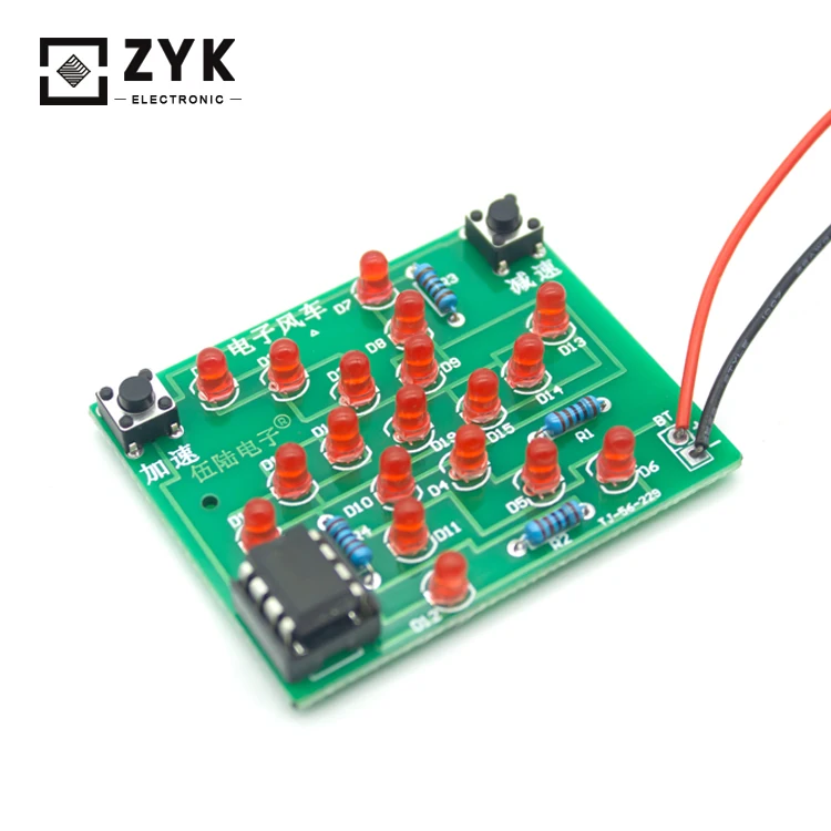 DC 5V DIY Electronic Windmill Training Circuit Experiment Kit Speed Adjustable Design DIY Craft Kit