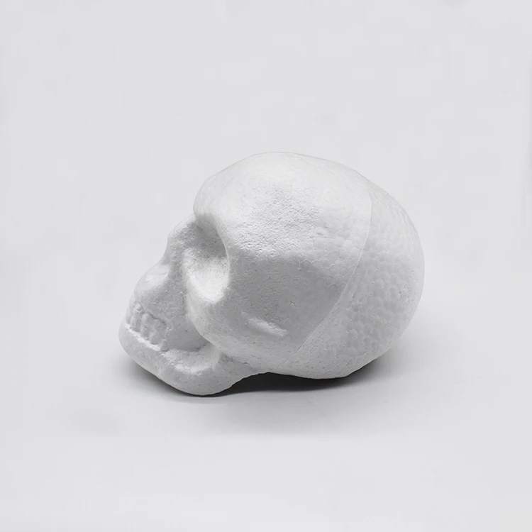 Styrofoam Foam 15CM Halloween Styrofoam Skulls Polystyrene Foam Skeleton Polyfoam Artificial For Diy Decoration