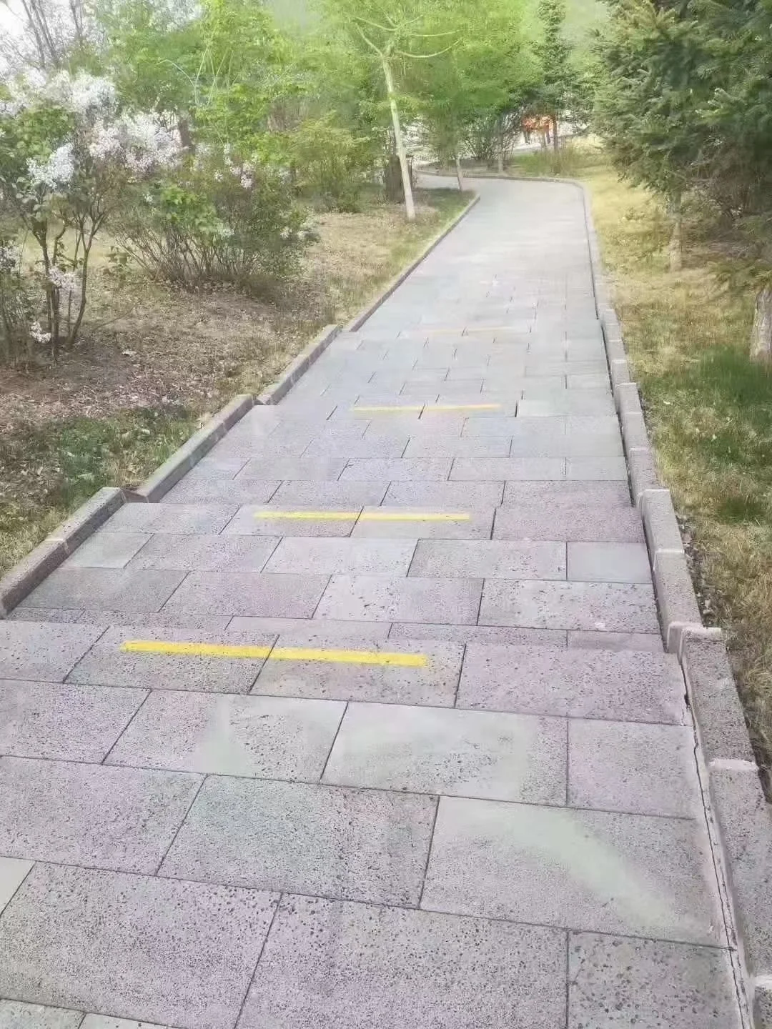 Volcanic lava stone rock tiles for outdoor flooring and wall