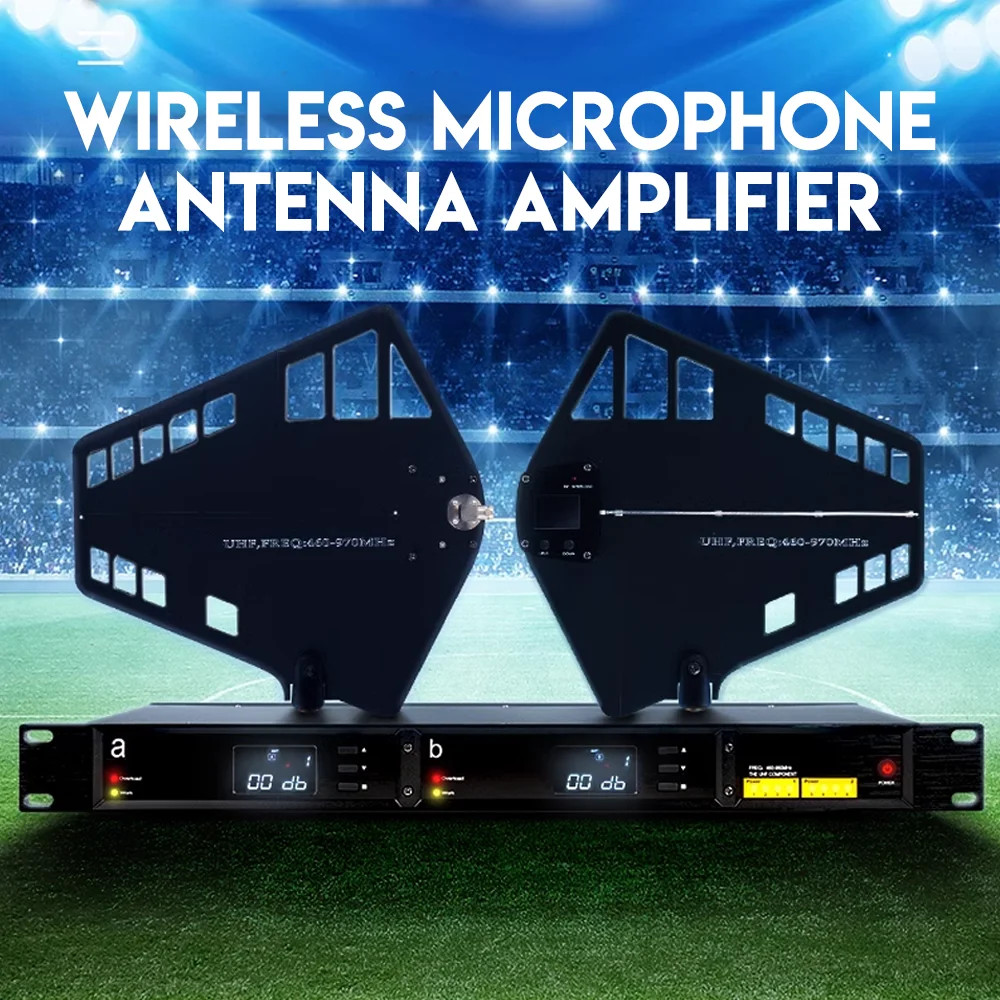 UA868 UA80-A2021 UHF Wideband Antenna Splitter 450-1000MHZ RF Signal Antena Directional BNC-BNC Coaxial Cables 16Grounps