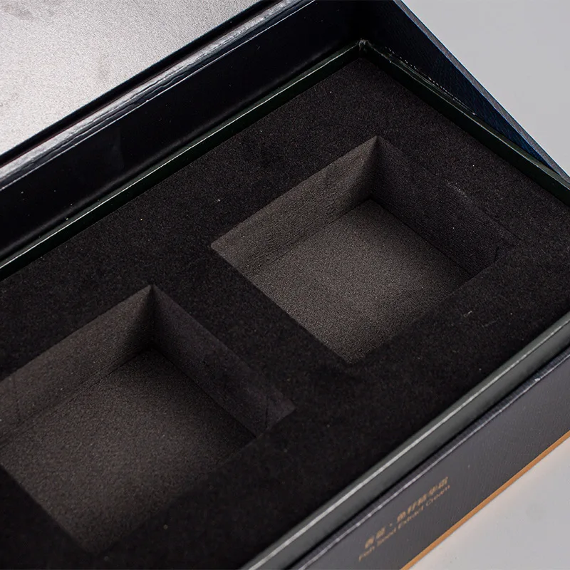 Custom Logo Velvet Eva Liner Lumpfish Paper Packaging Empty Caviar Packaging Box