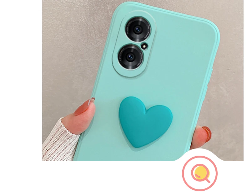 2022 new 3D Lovely heart-shaped  rubber case tpu silicone  soft love heart candy phone case