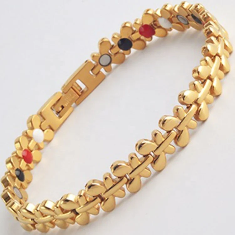 New Design Healthy Magnetic Bracelet for Women Power Therapy Magnets Magnetite Bracelets Bangles Men Health Care Jewelry