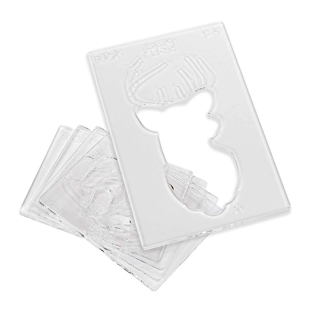 Пользовательская лазерная резка акриловый деревообрабатывающий шаблон инструмент Рождественский Декор форма