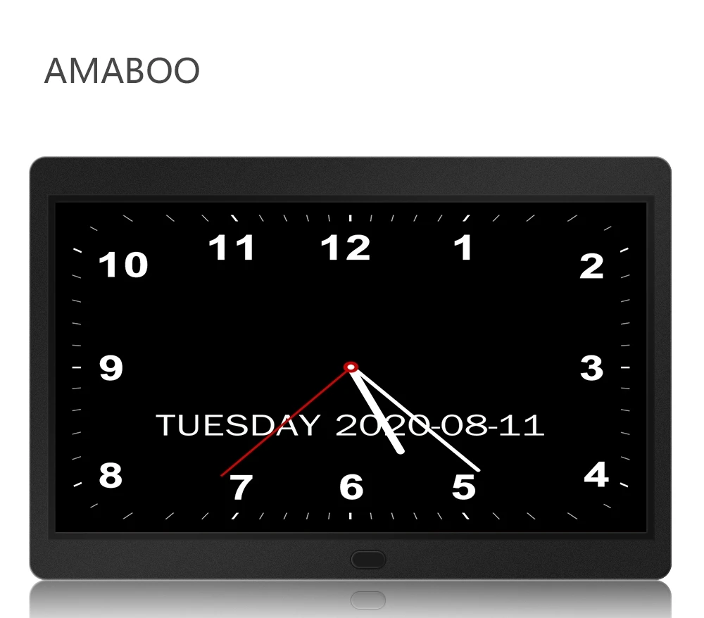 AMABOO 10 Inch Chinese Digital Calendar Alarm Day Clock