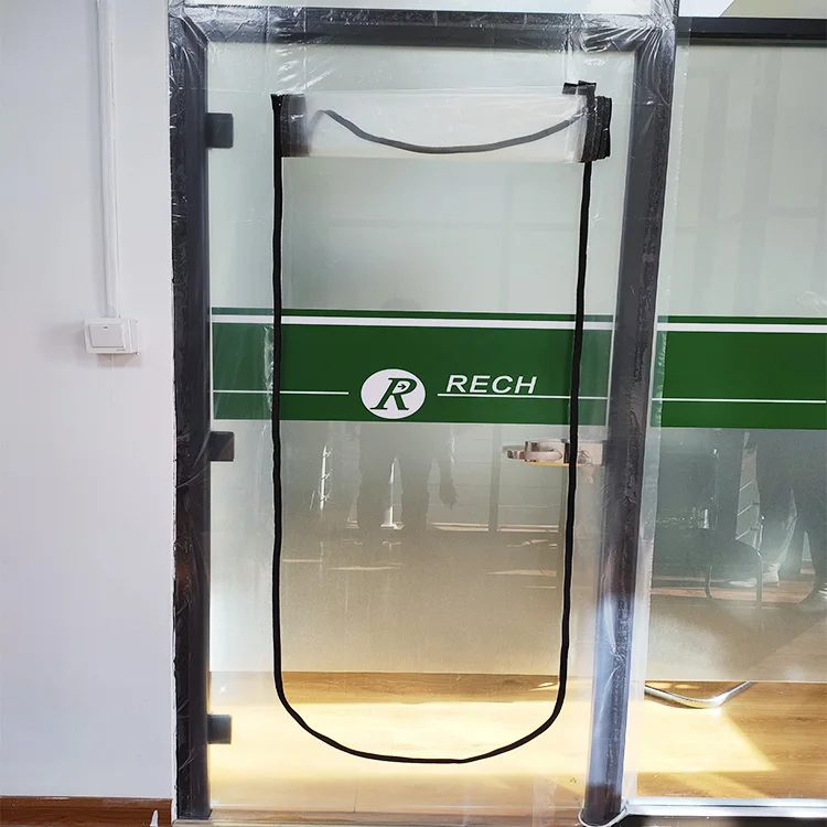 U shapeTransparent Plastic Zip door Zip Wall for decoration and painting