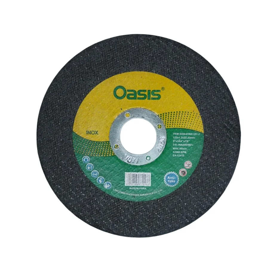 OASIS 5inch -125x1.2x22.23-supper thin abrasive cutting wheel for metal and inox
