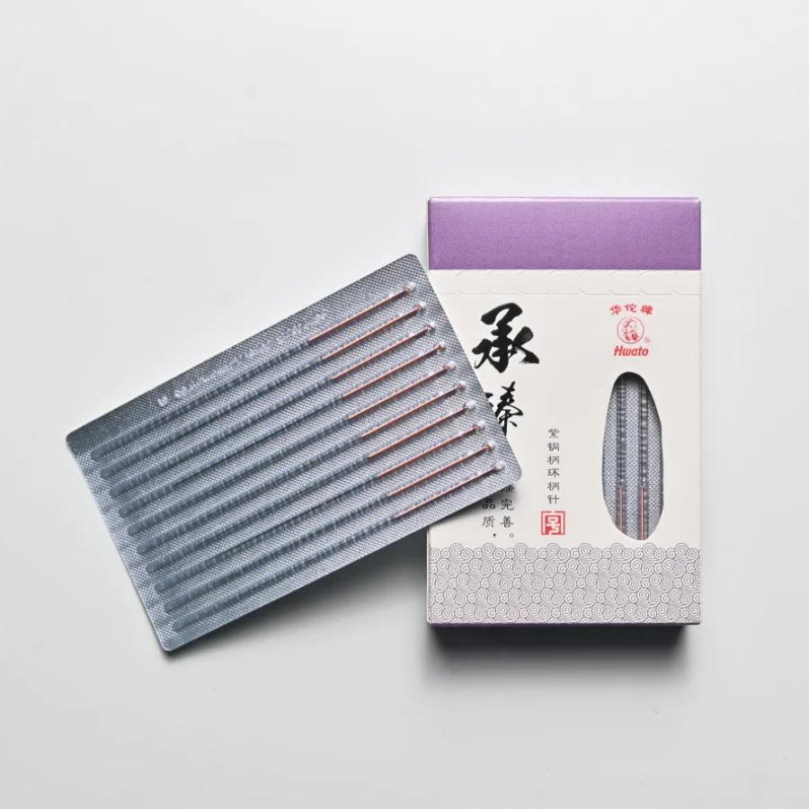 High Quality Hwato Acupuncture Needle 100 Copper Handle Disposable Chinese Sterile Acupuncture Needles Massage Needle