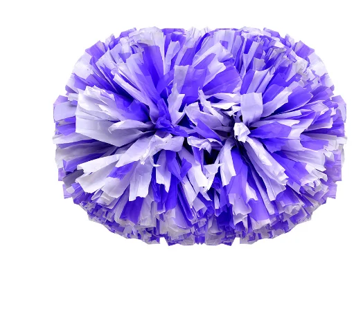 Not Metallic Cheerleader Pompoms hand Cheering pom Flowers Cheering Squad Spirited Fun Cheerleading stick handle cheer Pom Poms