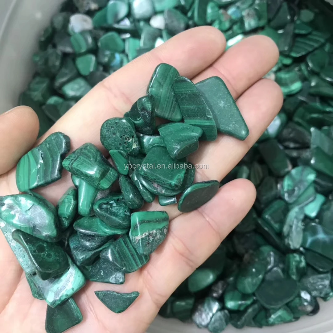 Wholesale Semi Precious Stone Malachite Tumbled Stone Crystal Stone