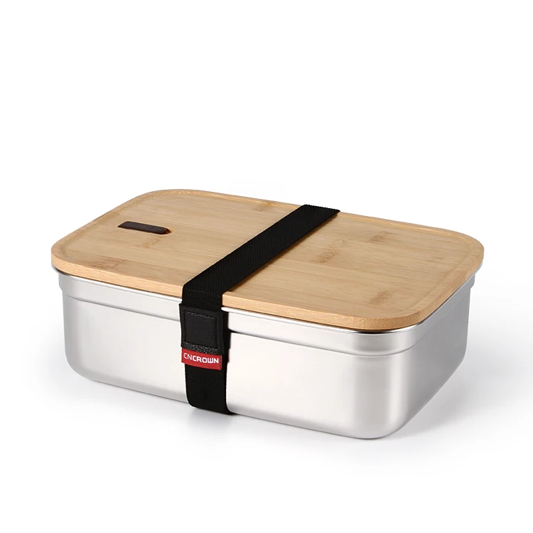 Factory Direct Sale bamboo Container Storage Tiffin  Wholesale Stainless steel bento Lunch Box set audlts