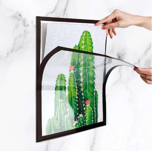 PVC magnetic picture frame PVC magnetic business license frame Magnetic display picture frame