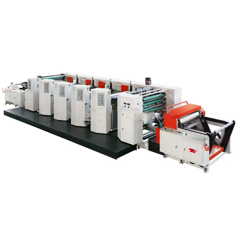 Fully Automatic High Speed 4 Color Flexo Graphic Flex Pvc Paper Film Printing Press Machine Price