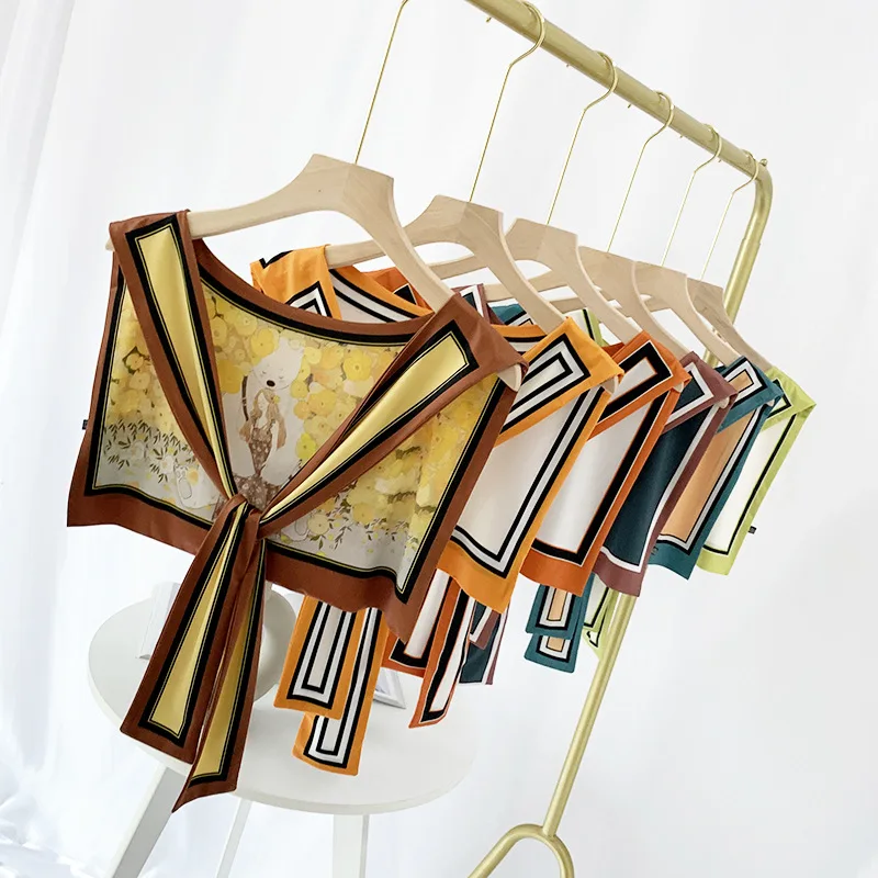 Summer sunscreen shawl polyester false collar to protect neck scarf