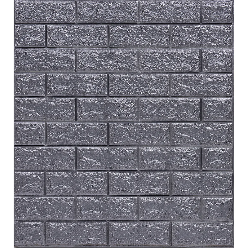 Green Brick Wall Panel For Home Decor PE Foam Wallpaper