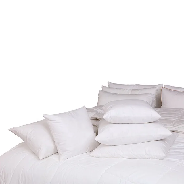 100%  cotton fabric white natural hungarian goose down pillow insert cushion insert  cushion insert