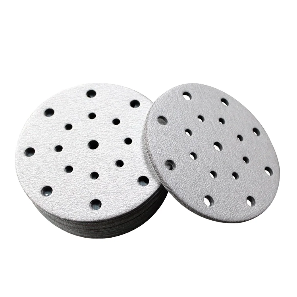 China manufacture konaflex-platinum white  6inch(150mm)with 17 dust holes hook&loop sanding disc