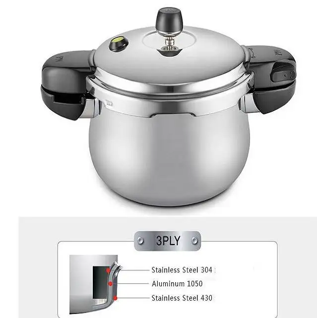  Pressure Cooker Design Popular High Quality Electric Stainless Steel New Light Metal Oem Customized Surface Feature Weight