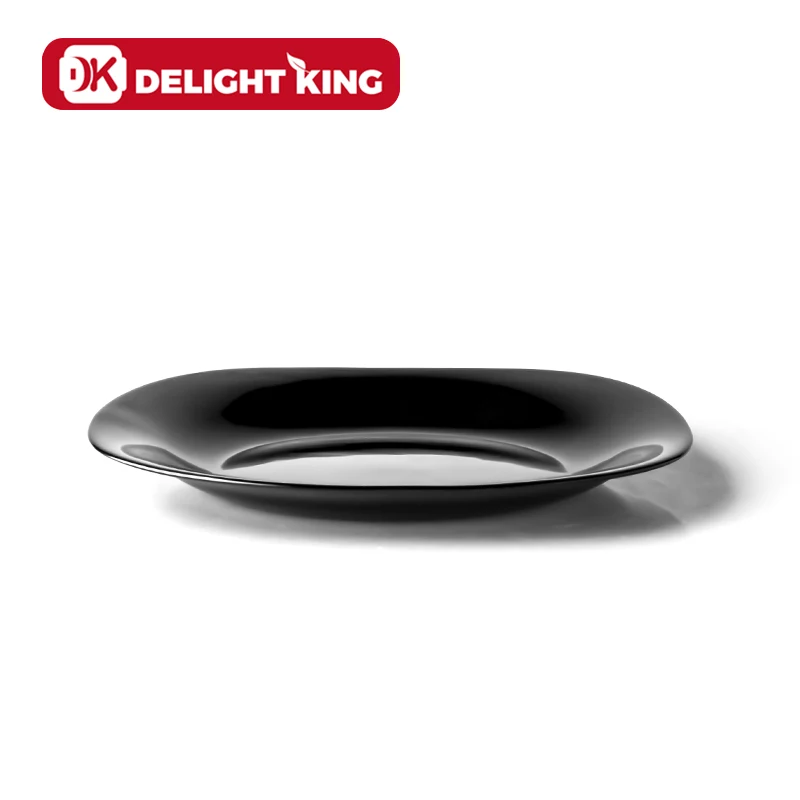 China supplier Heat resistant decals opal glassware plate opal glass tableware opal plate dinnerware set cake plate
