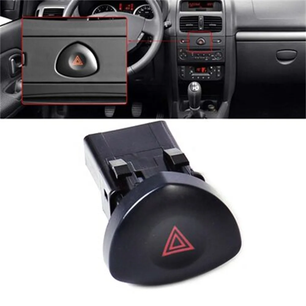 High Quality Emergency Hazard Warning Light Flasher Switch Button for Renault