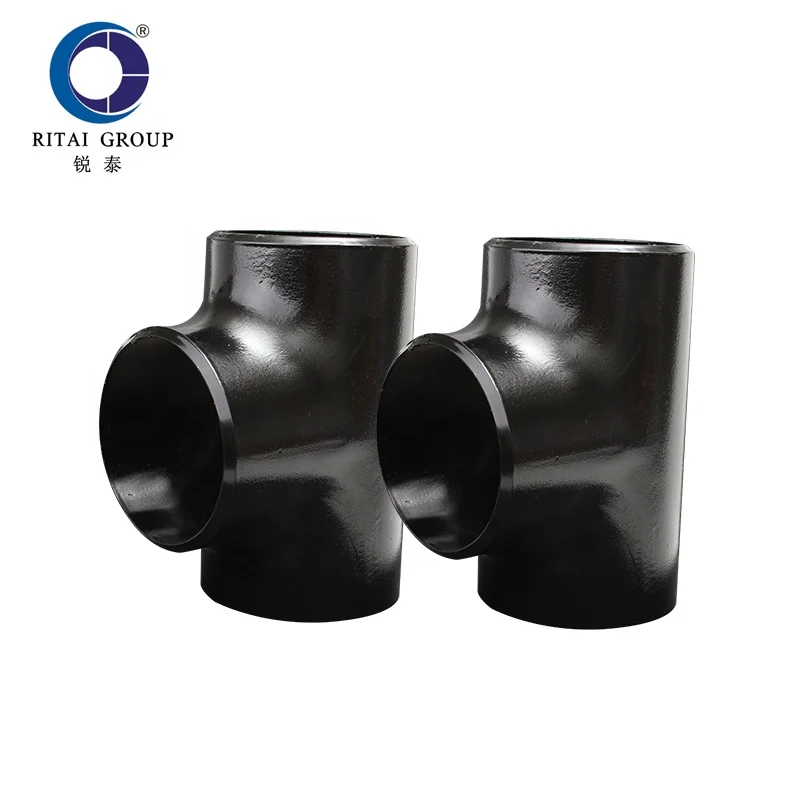 1/2 Inch To 42 Inch Sch40 API 5L X42 X65 X70 Carbon Steel Seamless Butt Welding Equal Tee Ansi B16.9 S Reducing Tee