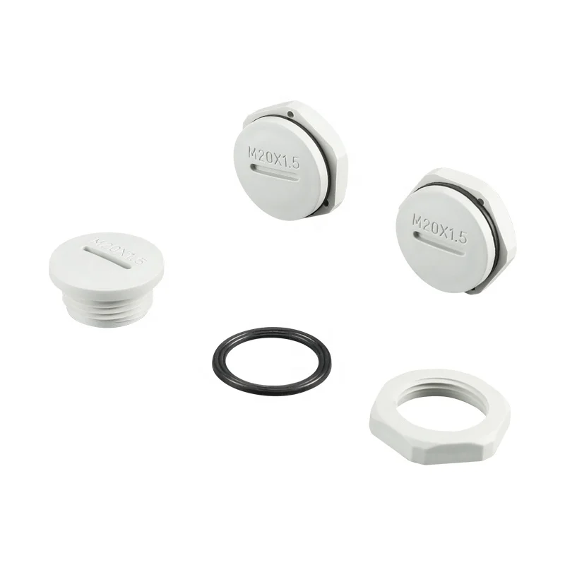 Высококачественная полиамидная PA6 черная пластиковая винтовая Заглушка с резьбой для распределительной