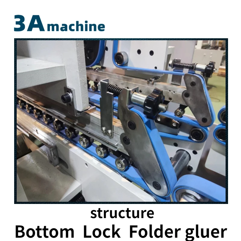 SHH800AG-2 automatic bottom paper pasting machine folder gluer belt automatic folder gluer