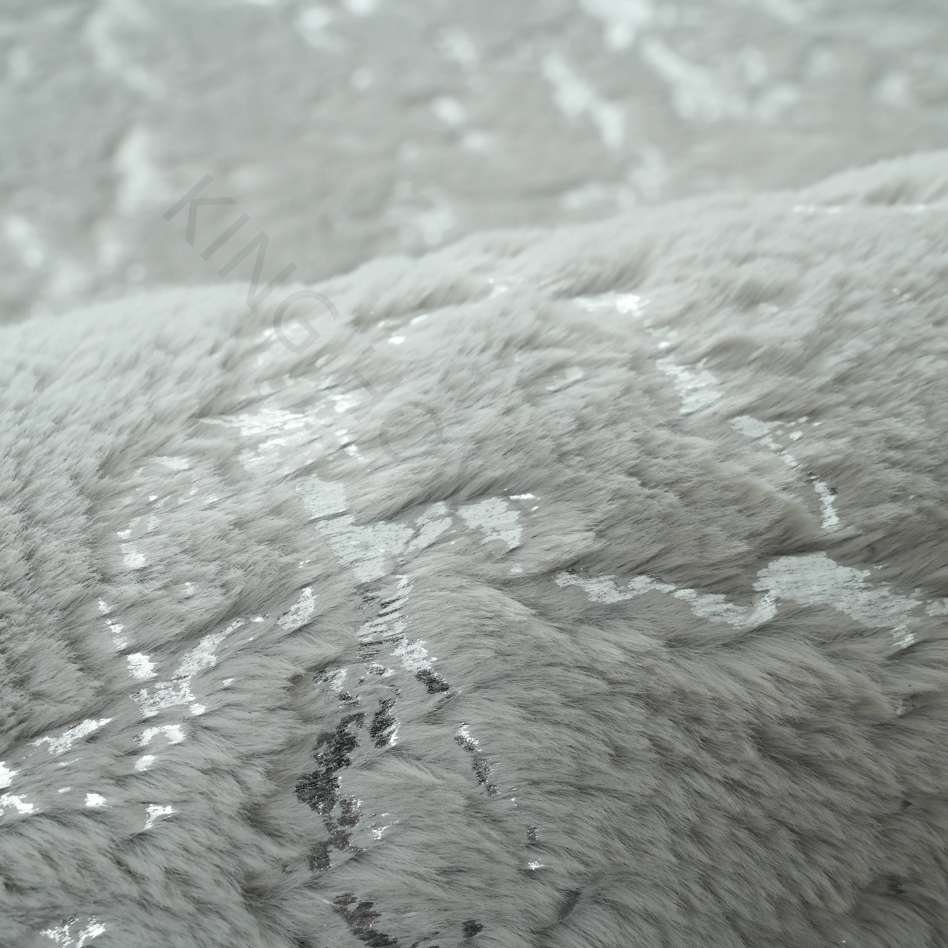 Hot Felt Foil Carpet Golden Stamping Rabbit Fur Rugs in The Living Room Bedroom Bedside Table Carpet Mats