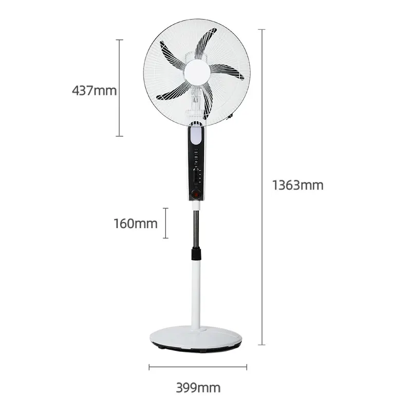 stand rechargeable cheap standing fan latest rechargeable with solar panel
