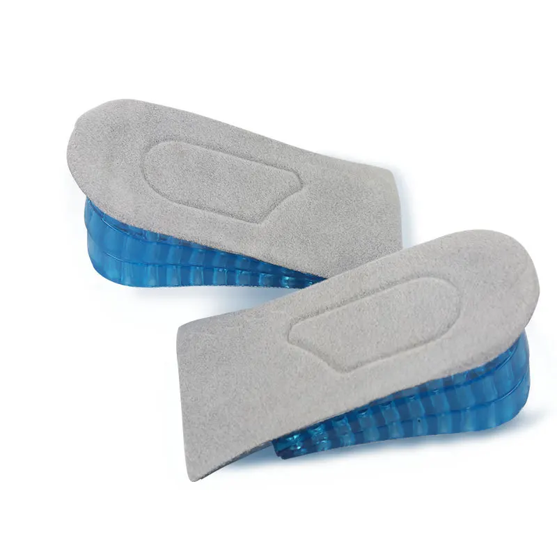 Pressure Relief OEM customize height increase insoles heel height increasing insole silicon