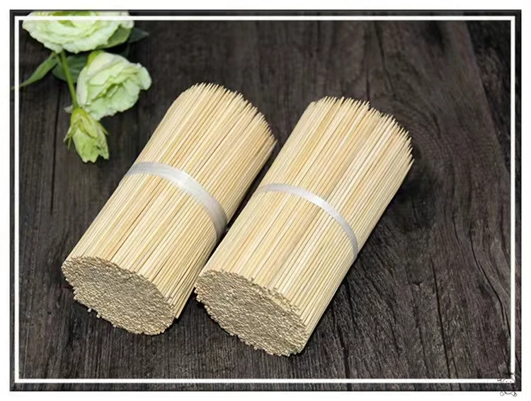 Food-Contacting Grade Eco-Friendly Hygienic High Quality Natural Bamboo Skewers for BBQ Food