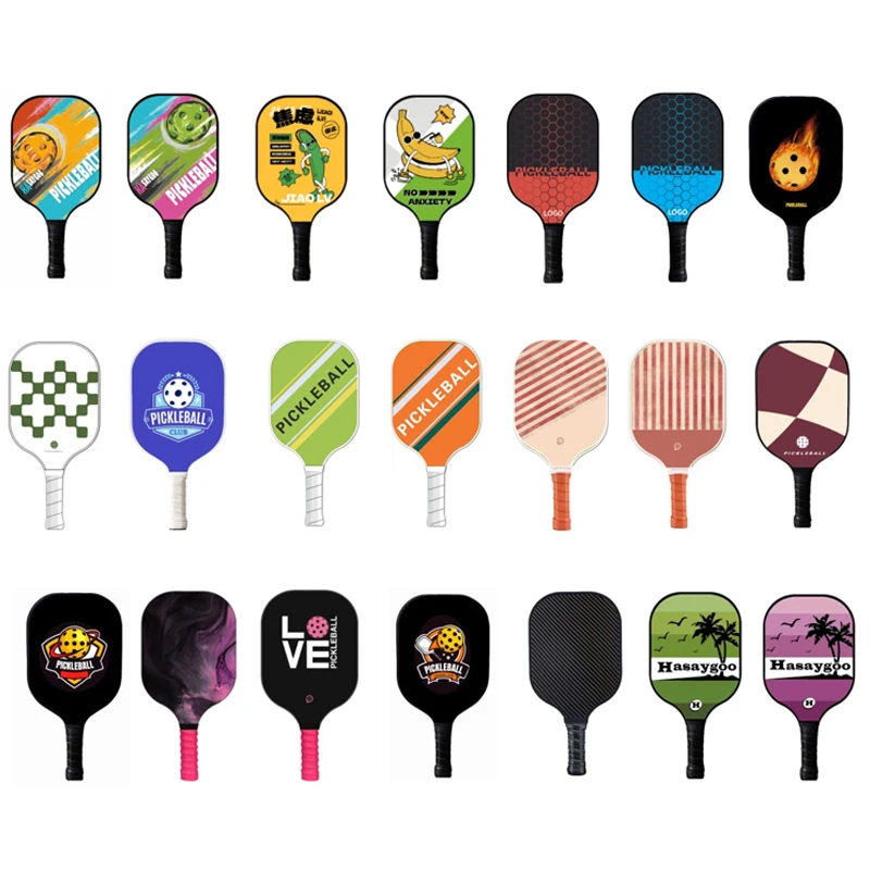 2024 Custom USAPA Approved Pickball Outdoor Sports Pickle Ball Paddle Accessories Carbon Fiber Pickleball Paddle Set Of 2