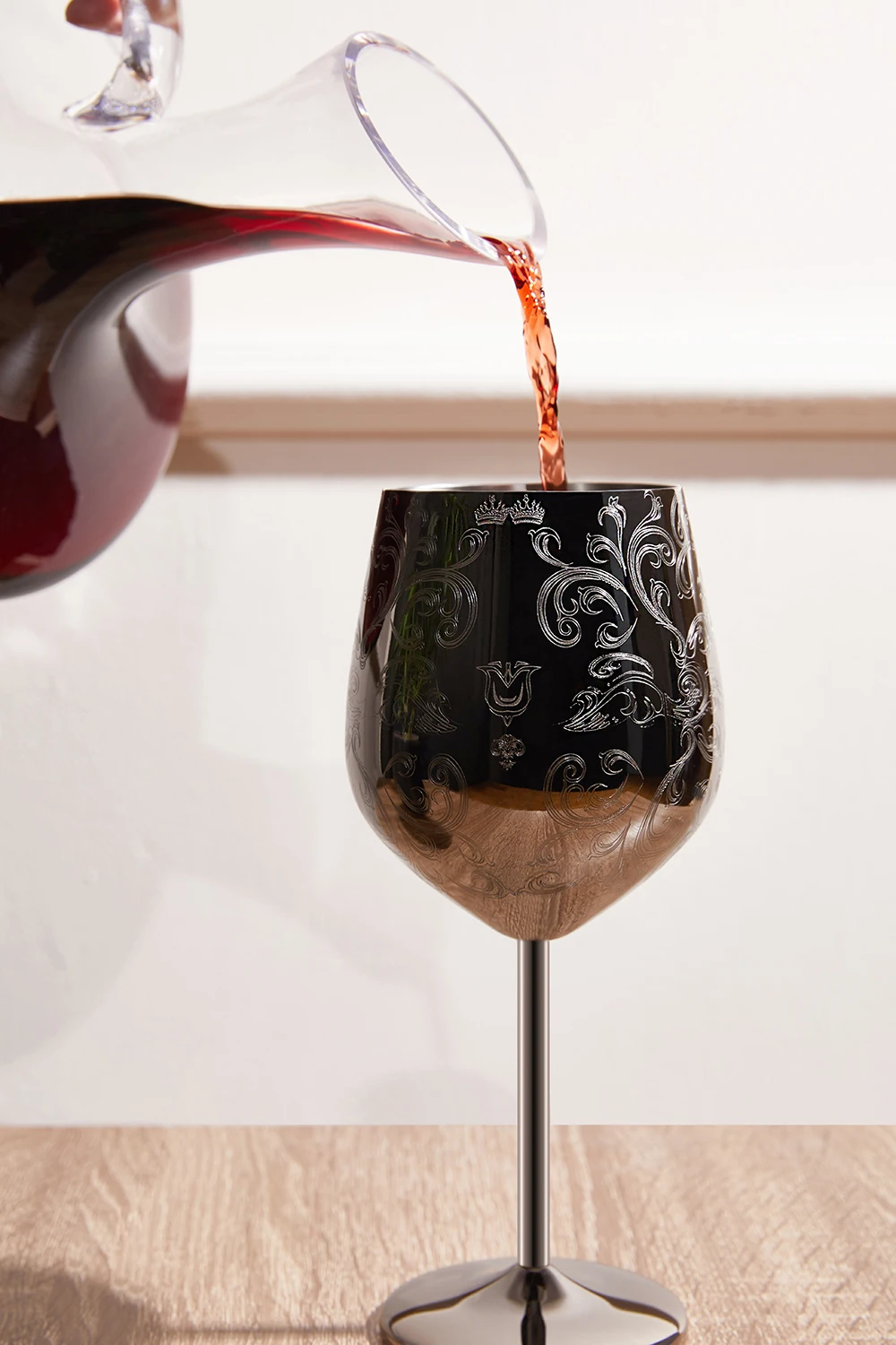 Горячая Распродажа, металлическая чашка для питья объемом 500 мл, стакан для вина из нержавеющей стали