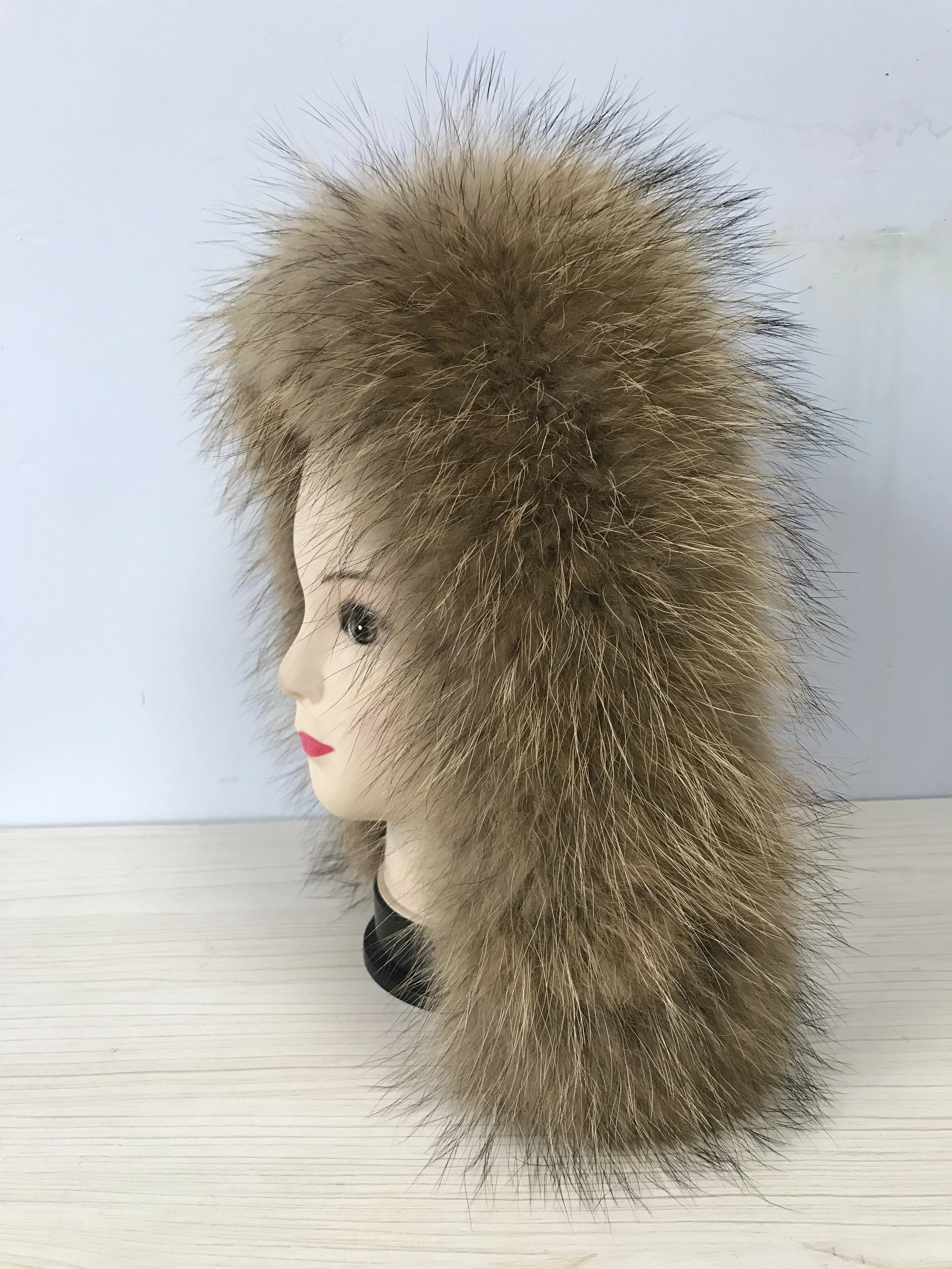 
DIY Clothing Hood Trim Real Fox Fur Trimming Raccoon Fur Strips 