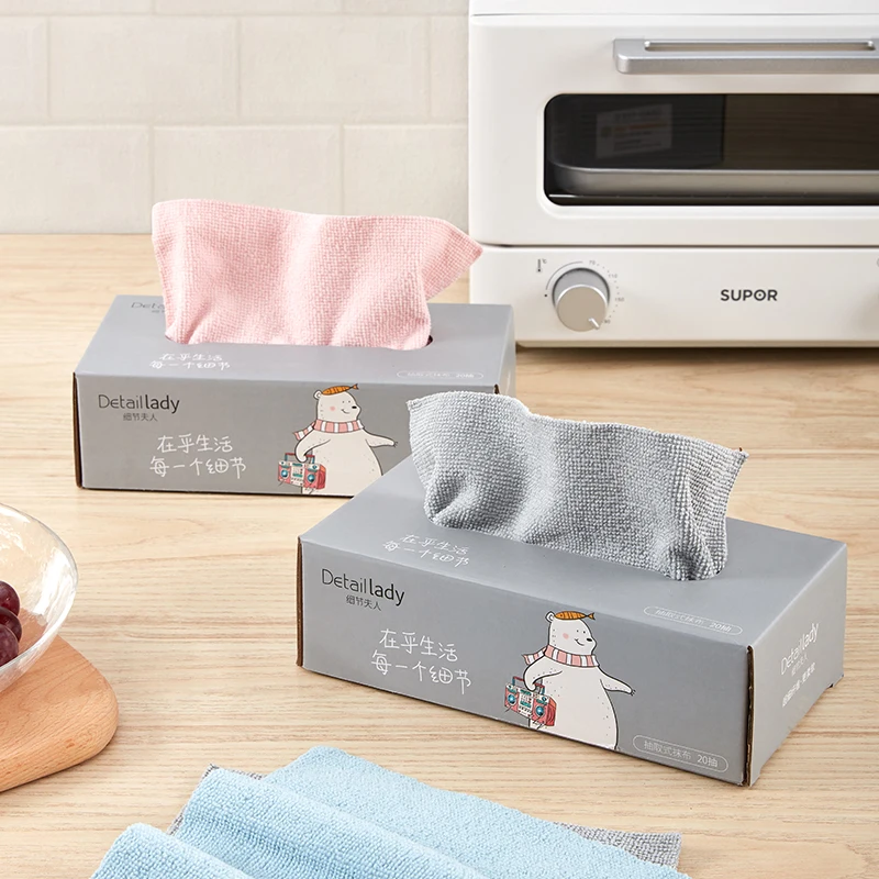 8.7 x 8.7 Inch GREY Reusable Microfiber Rags 180GSM Dishcloth Kitchen for Cleaning Dust Auto Shops Glass Usage Pack 20 Box